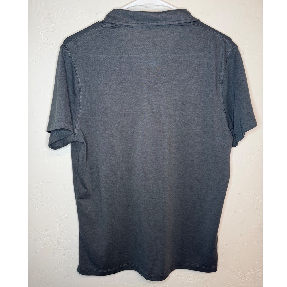 Marine Layer Weekend Sport Polo Shirt Mens Small Gray Pique Pocket 14975 - Picture 2 of 8